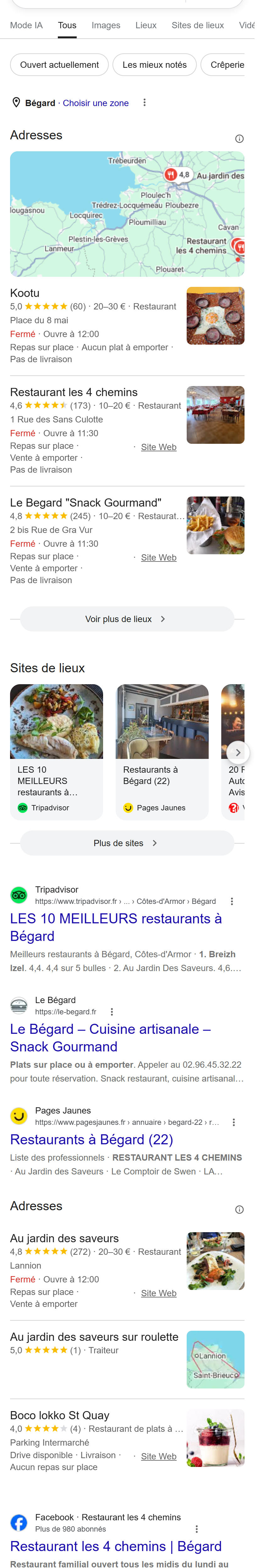 « où manger Bégard » — le marché du midi