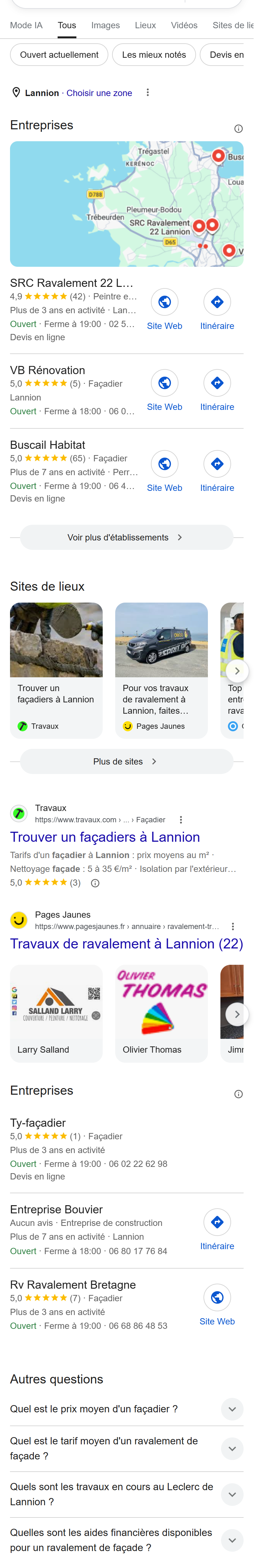 « façadier Lannion »