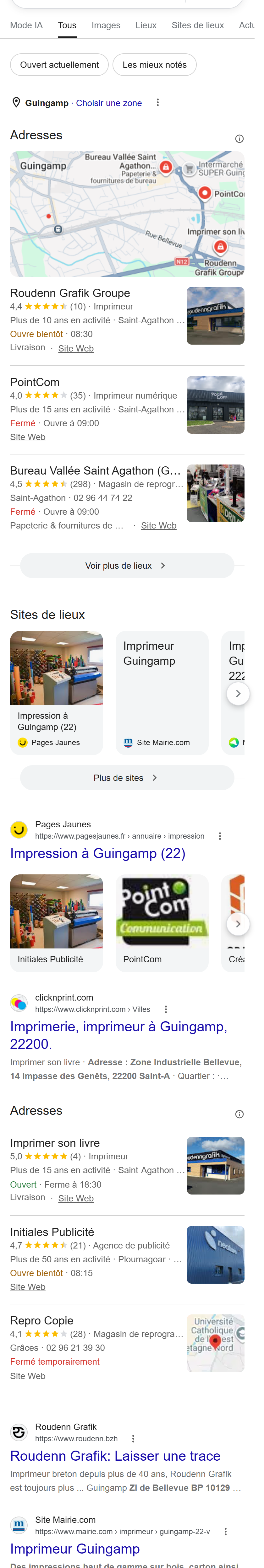 « imprimerie Guingamp » — le bassin manquant